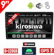 Kirosiwa Ηχοσύστημα Αυτοκινήτου Universal 2DIN (Bluetooth/USB/WiFi/GPS) με Οθόνη Αφής 9"