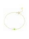 Inglessis Collection Kids Bracelet with Turquoise Yellow Gold K14