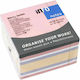 Sticky Note Pads in Cube 450 Sheets 7.5x7.5pcs