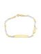 Two-tone Gold Children's Bracelet Identity K14