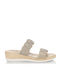 Anatomic Women's Platform Wedge Sandals Gold
