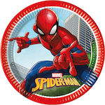 Procos Plate Πιάτα Πάρτυ Spiderman Crime Fighter 23εκ 8pcs