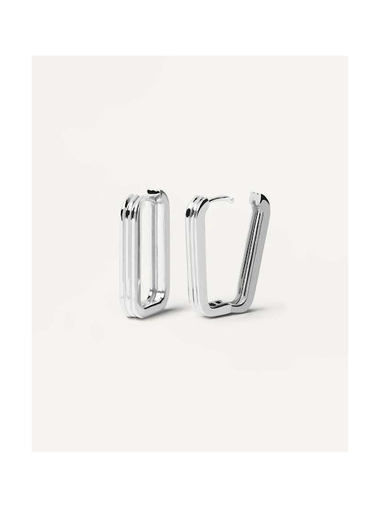 P D Paola Earrings Hoops made of Silver