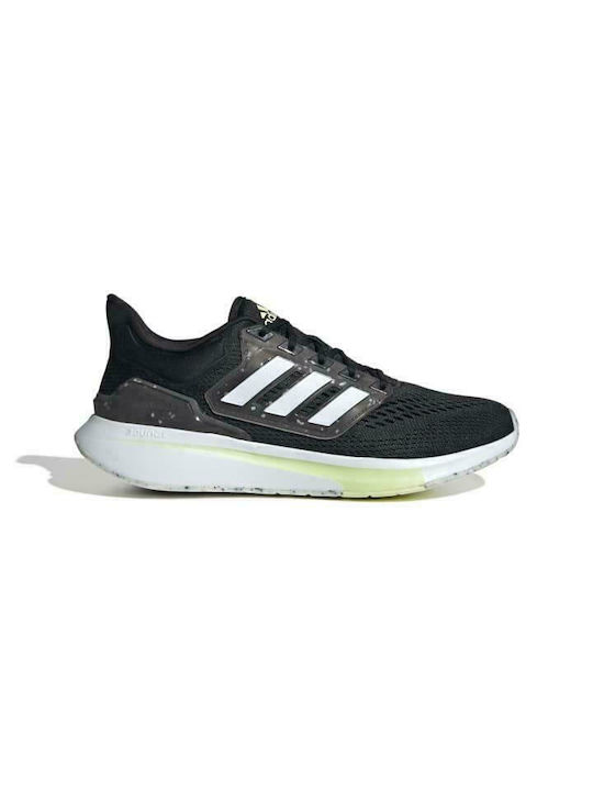 Adidas EQ21 Run Ανδρικά Αθλητικά Παπούτσια Running Core Black / Cloud White / Almost Lime