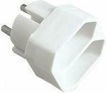 Popp 2-Outlet T-Shaped Wall Plug White