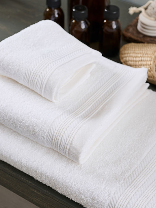 Cokitex Bath Towel One Colour 75x150cm. White