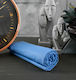 Cokitex Cearșaf Semi Dublu cu Elastic 120x200+25cm. Angel Malibu Blue