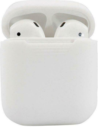 Hurtel Soft Touch Θήκη Σιλικόνης σε Λευκό χρώμα για Apple AirPods