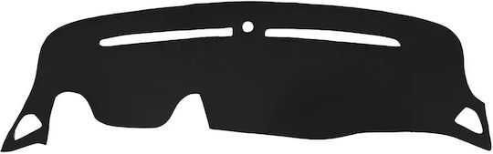 Car Dashboard Cover Fabric with Emblem for Peugeot 208 (II) 2019+ Black Colour