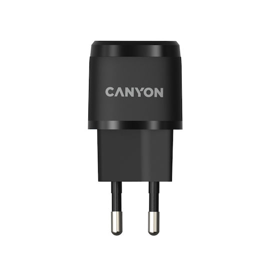 Canyon Φορτιστής Χωρίς Καλώδιο με Θύρα USB-C 20W Power Delivery Μαύρος (H-20-05 CNE-CHA20B05)