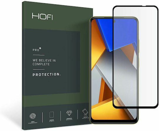 Hofi PRO+ Full Face Tempered Glass Μαύρο (Poco M4 Pro)