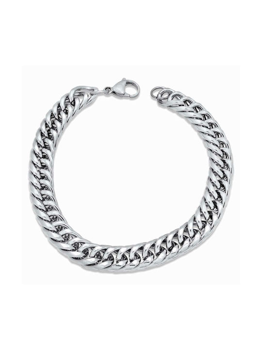 Cubano Silver Bracelet 9MM Βραχιόλι από ανοξείδωτο ατσάλι 316L 18-19 cm