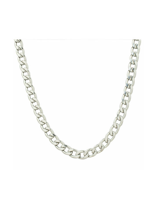 Gurmet Chain Silver steel chain 7MM 60 cm