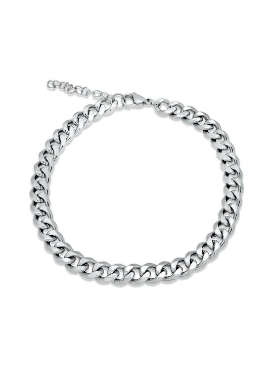 Calabasas Silver Bracelet 7MM Βραχιόλι από ανοξείδωτο ατσάλι 316L 24-25 cm