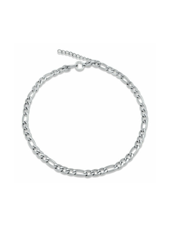 Figaro Silver Bracelet 3MM Stainless steel bracelet 316L 23-24 cm