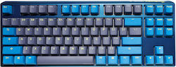 Ducky One 3 Daybreak TKL Gaming Mechanical Keyboard Tenkeyless with Cherry MX Brown switches and RGB lighting (English US) Blue