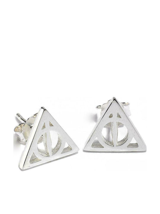 The Carat Shop Harry Potter Deathly Hallows Σκουλαρίκια Καρφωτά από Ασήμι