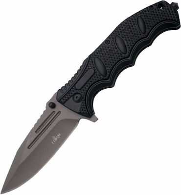 Amont Third K8014BK Pocket Knife Black with Blade made of Stainless Steel in Sheath