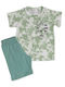 Kids' Set with Shorts Summer 2pcs Green