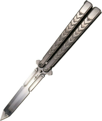 Amont Third Butterfly Knife Silver with Blade made of Stainless Steel