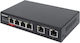 Intellinet 561686 Negestionat L2 PoE++ Switch cu 6 Porturi Ethernet