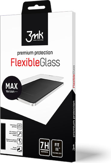 3MK Flexibleglass Full Face Tempered Glass Μαύρο (Galaxy A80)