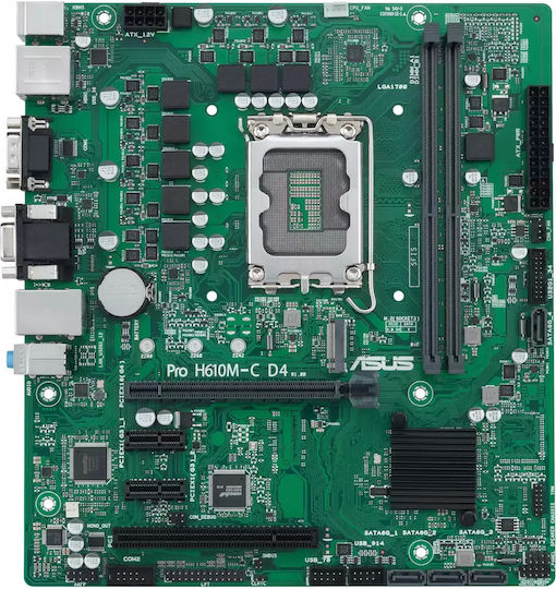 Asus Pro H610M-C D4-CSM Placă de bază Micro ATX cu Intel 1700 Socket