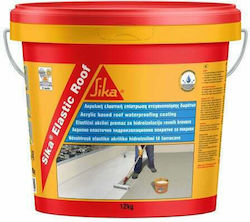 Sika Elastic Roof Acrilyc Insulating Sealing 12kg White