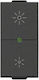 Vimar Recessed Universal Front Dimmer Switch Button Black