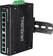 Trendnet TI-PG80B Unmanaged L2 PoE Plus Switch with 8 Gigabit (1Gbps) Ethernet Ports