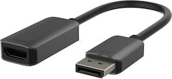 Belkin AVC011BTSGY-BL DisplayPort male σε HDMI female Belkin AVC011BTSGY-BL DisplayPort male σε HDMI female