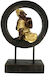 InTheBox Decorative Buddha Polyresin Circle in Black - Gold 24x10.5x34.5cm 1pcs