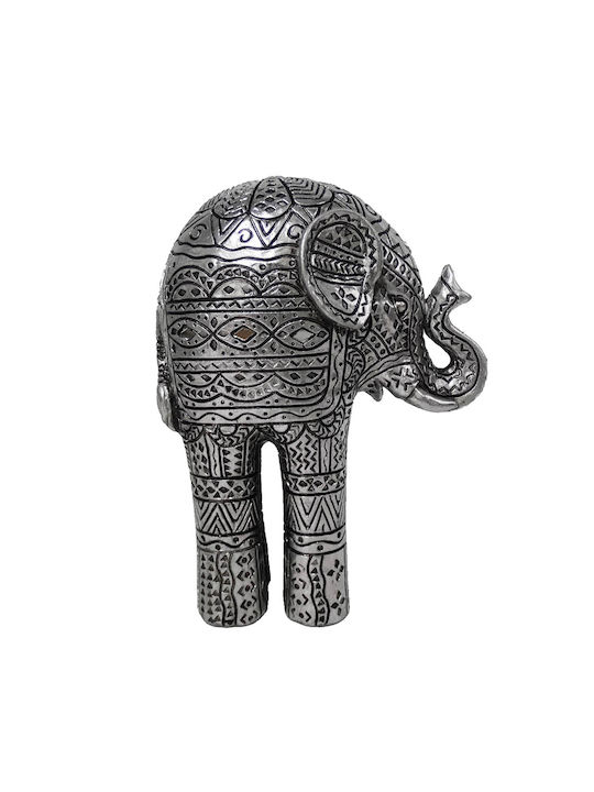 InTheBox Decorativ Elefant din Polirășină Amboo 2 în Argint 14x8x19cm 1buc