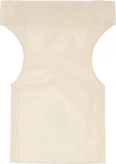 Klikareto Waterproof Director Chair Cover Ecru 46x80cm