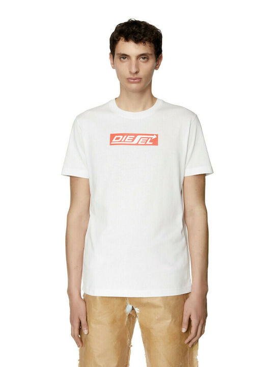 Diesel Ανδρικό T-shirt Λευκό με Λογότυπο
