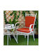 Be Comfy Pernă Scaunului De Grădină Waterproof Cu Spătar Rustic Roșu Titian Spătar 42x42cm