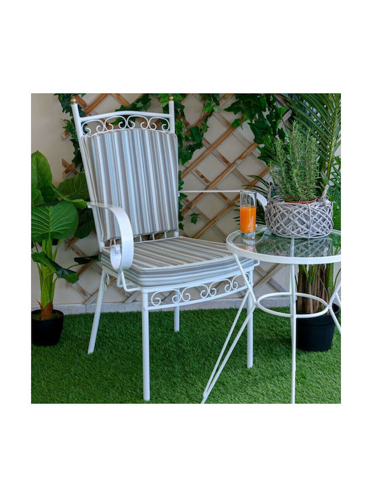 Be Comfy Pernă Scaunului De Grădină Waterproof Stripes Sky 48x45 cm