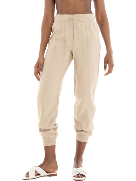Only Mw Women's High-waisted Fabric Trousers wi...