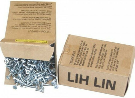 Lih Lin MDF Screw Phillips Galvanized with Diameter M3 and Length 18mm 1000pcs