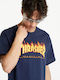 Flame Logo T-shirt Navy Μπλε