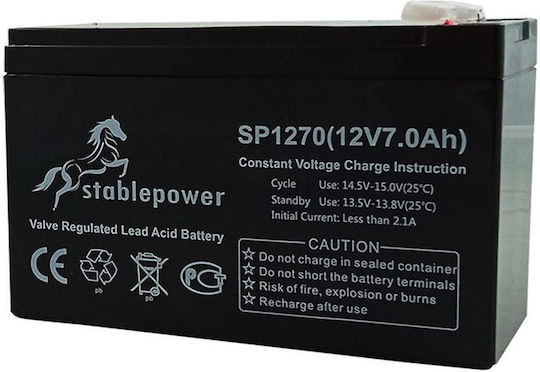 KAL Electronics Stablepower UPS Batterie mit Kapazität 7Ah und Spannung 12V 1Stück