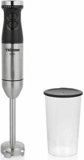 Tristar Handmixer mit Inox-Stab 800W Silber