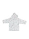 Bi Baby Hooded Baby Bathrobe Animal Friendship Ecru