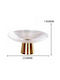 Etoile Bol Decorativ Sticlă cu Picior Transparent 14x14x25cm 1buc