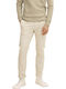Trousers Elastic in Slim Fit Beige