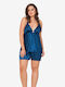 Moongirl Summer Satin Babydoll Blue