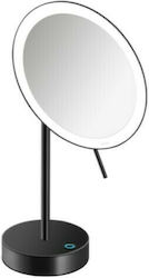 Sanco Lighted Tabletop Makeup Mirror MRLED-903 Zoom x4 20cm Black