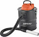 Ayco Σκούπα Στάχτης 800W με Κάδο 15lt
