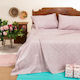 Melinen Sheet for Single Bed with Elastic 100x200+32cm. Romantic Apple