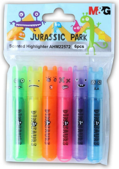 M&G Jurassic Park Μαρκαδόροι Υπογράμμισης Σετ 6 χρώματα